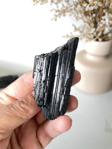 Black Tourmaline Raw High Grade RC031