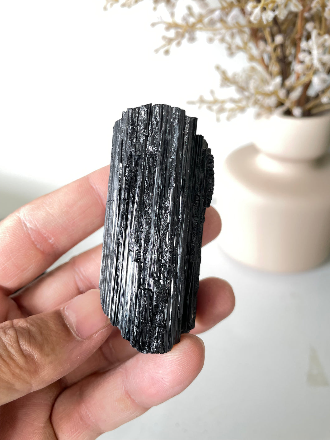 Black Tourmaline Raw High Grade RC034