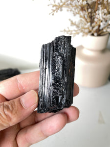 Black Tourmaline Raw High Grade RC034