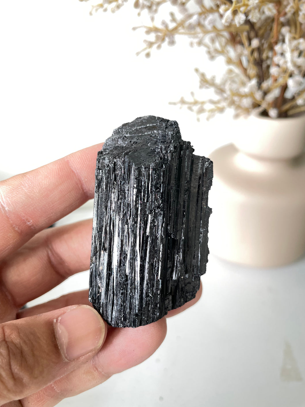 Black Tourmaline Raw High Grade RC036