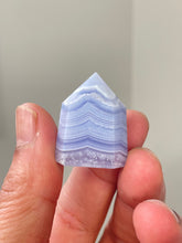 Load image into Gallery viewer, Blue Lace Agate Mini-Tower High Grade T096a
