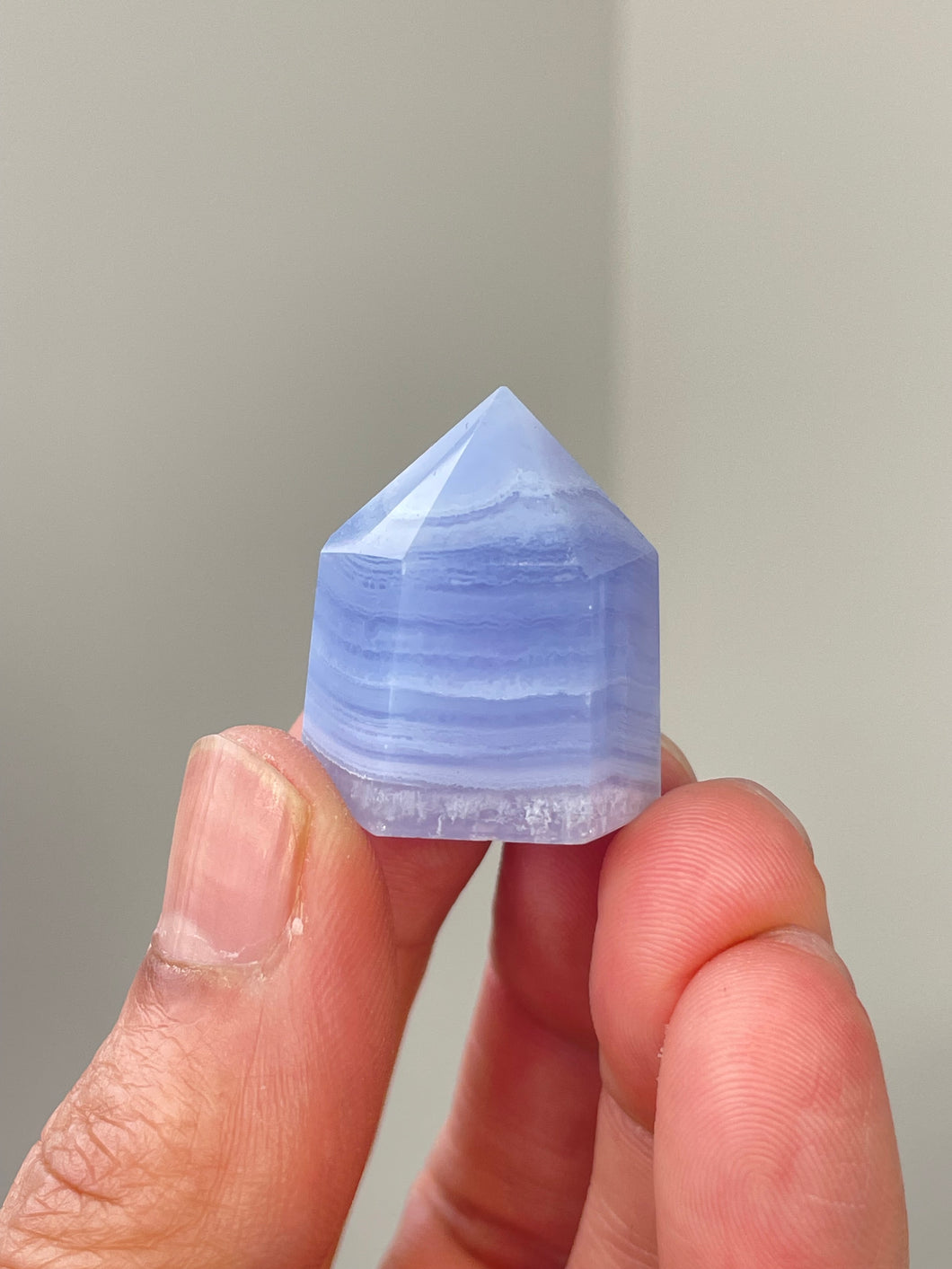 Blue Lace Agate Mini-Tower High Grade T092a