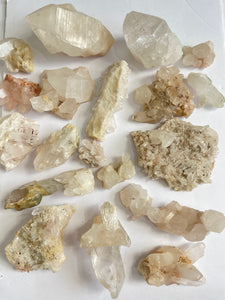 Bulk Lot Himalayan quartz clusters pack of 21 - K294