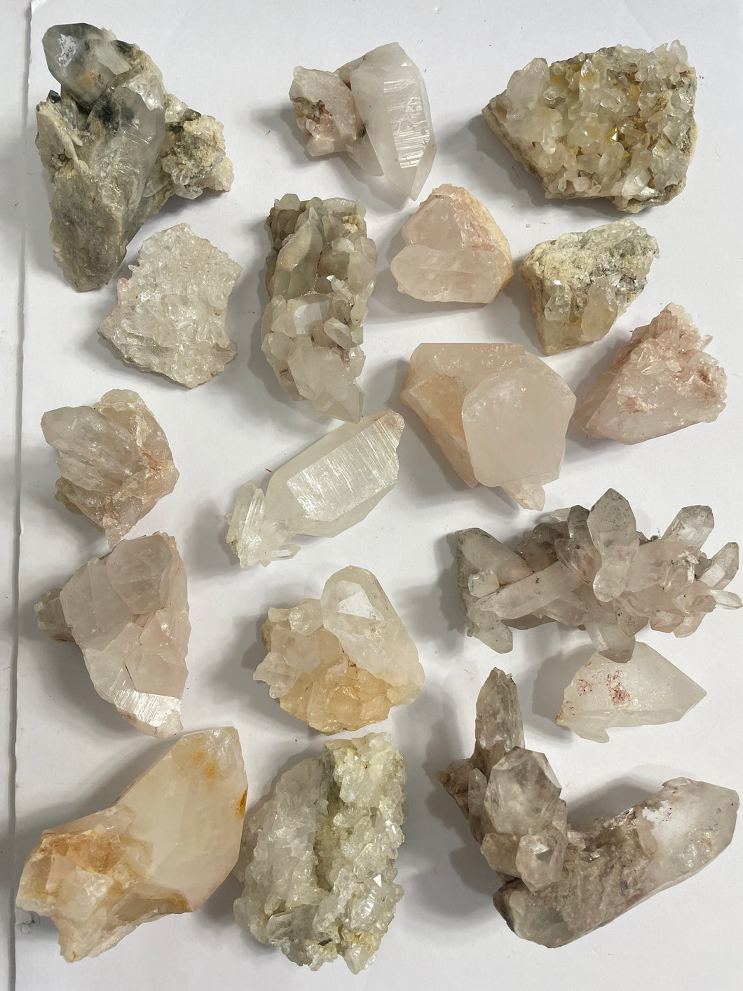 Bulk Lot Himalayan quartz clusters pack of 18 - K297