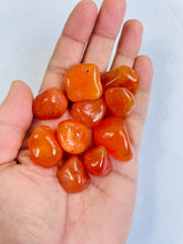 Load image into Gallery viewer, Carnelian tumbled stone crystal/ mineral x 1
