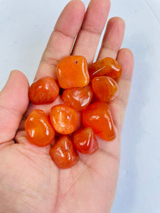 Carnelian tumbled stone crystal/ mineral x 1