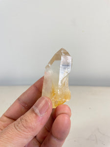 Golden Healer Blue Smoke Lemurian Quartz Columbian Crystal Q216a