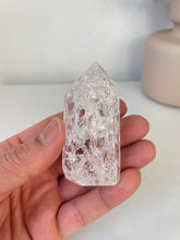 Load image into Gallery viewer, Crackled Quartz Tower High Grade T045a
