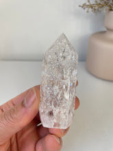 Load image into Gallery viewer, Crackled Quartz Tower High Grade T051a
