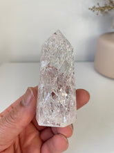 Load image into Gallery viewer, Crackled Quartz Tower High Grade T043a
