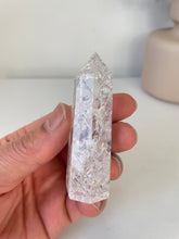 Load image into Gallery viewer, Crackled Quartz Tower High Grade T044a
