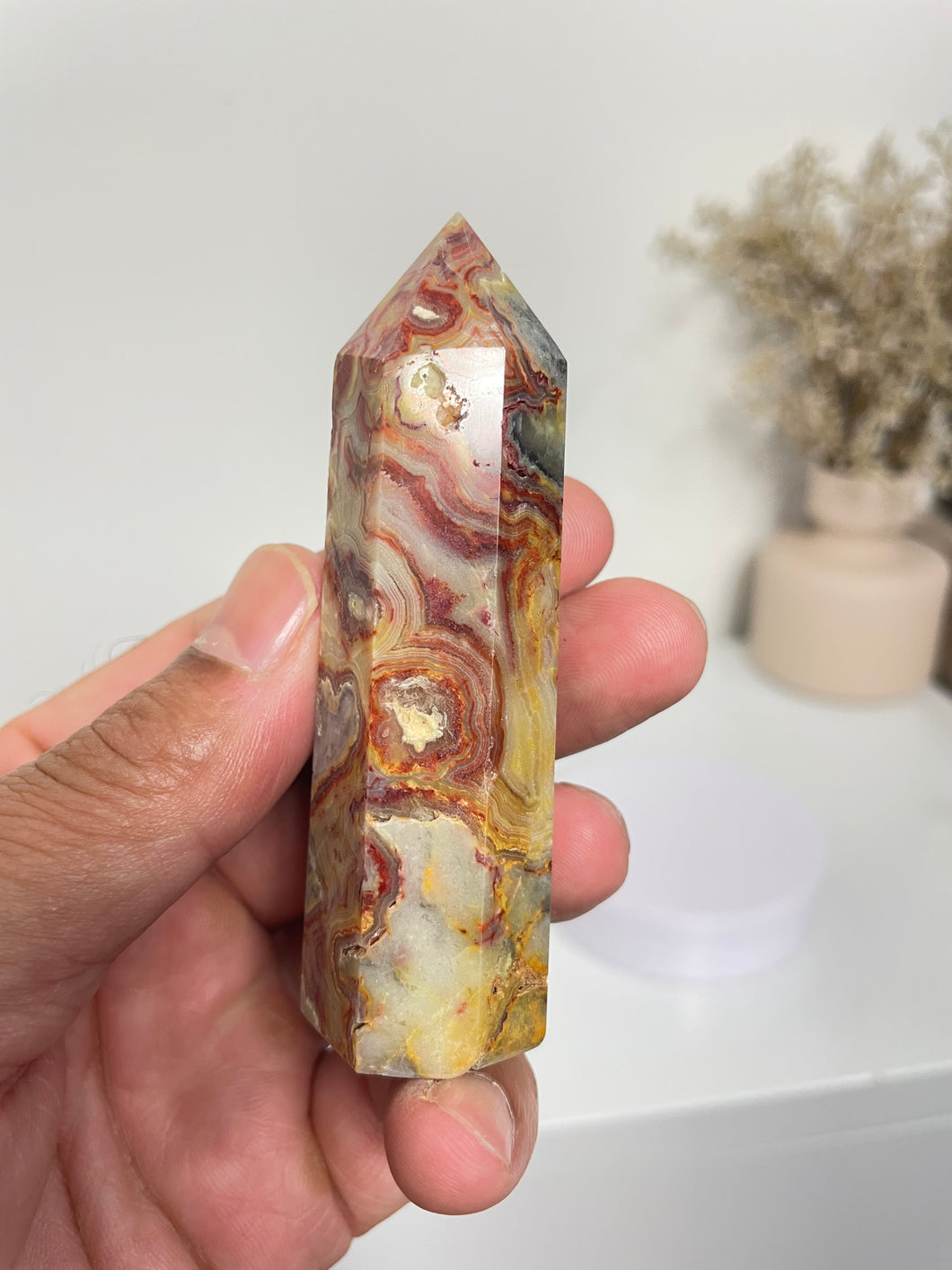 Crazy Lace Agate Tower T234a