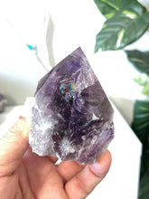 Load image into Gallery viewer, Amethyst Crystal Point Free Standing T955
