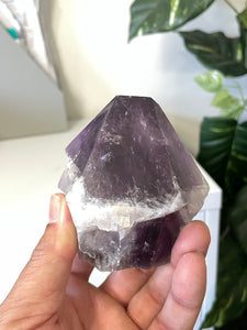 Amethyst Crystal Point Free Standing T953