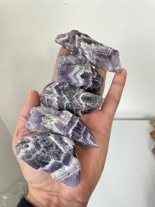 Chunky Raw Dream/Chevron Amethyst Natural Crystal A379 x