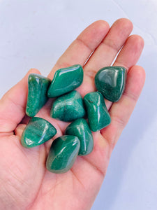 Green Quartz Dark Tumbled Stone TB083 x 1