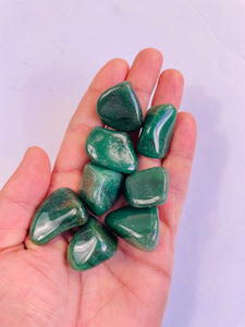 Green Quartz Dark Tumbled Stone TB083 x 1