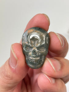 Blue Labradorite Skull Carving LA122