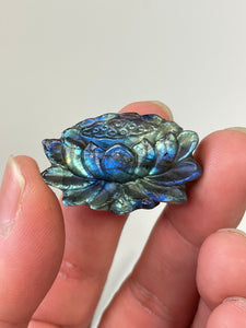 Blue Labradorite Skull Carving LA124