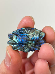 Blue Labradorite Skull Carving LA124