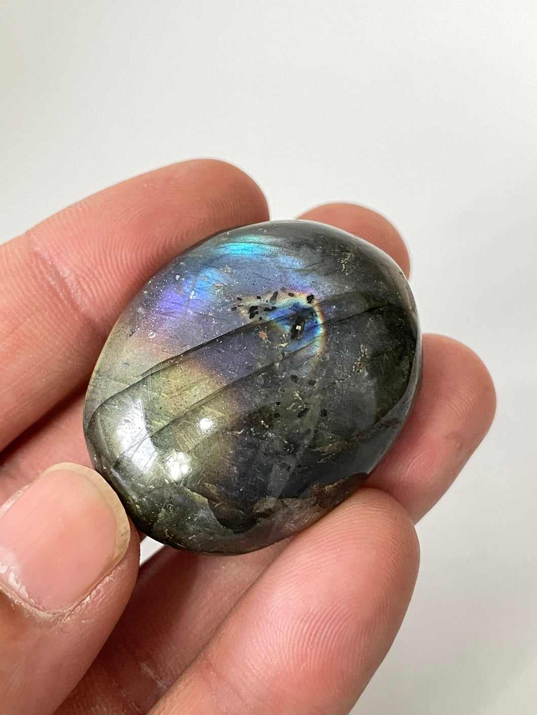 Labradorite Crystal Palm Stones LA117