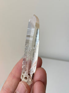 Golden Healer Blue Smoke Lemurian Colombian Quartz Natural Rare Q304a