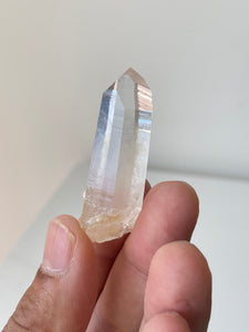 Golden Healer Blue Smoke Lemurian Colombian Quartz Natural Rare Q305a