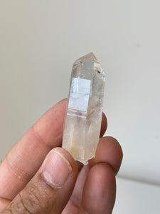 Golden Healer Blue Smoke Lemurian Colombian Quartz Natural Rare Q306a