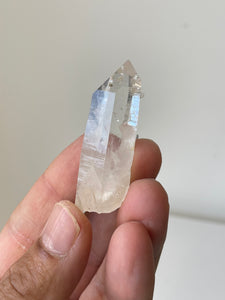 Golden Healer Blue Smoke Lemurian Colombian Quartz Natural Rare Q306a