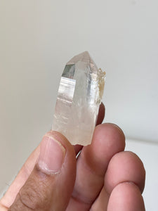 Golden Healer Blue Smoke Lemurian Colombian Quartz Natural Rare Q308a