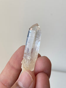 Golden Healer Blue Smoke Lemurian Colombian Quartz Natural Rare Q311a