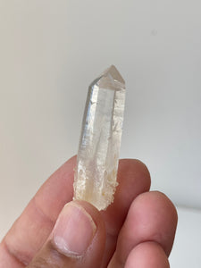 Golden Healer Blue Smoke Lemurian Colombian Quartz Natural Rare Q311a