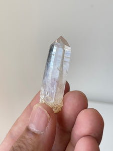 Golden Healer Blue Smoke Lemurian Colombian Quartz Natural Rare Q311a