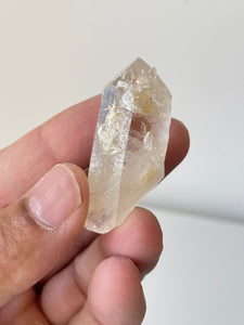 Golden Healer Blue Smoke Lemurian Colombian Quartz Natural Rare Q312a