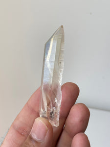 Golden Healer Blue Smoke Lemurian Colombian Quartz Natural Rare Q304a