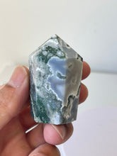 Load image into Gallery viewer, Moss Agate Cupcake Tower  High Grade T227a
