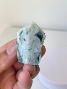 Moss Agate Cupcake Tower  High Grade T226a