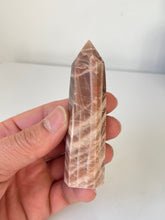 Load image into Gallery viewer, Peach Moonstone Sunstone Tower High Grade T068a
