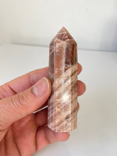 Load image into Gallery viewer, Peach Moonstone Sunstone Tower High Grade T068a
