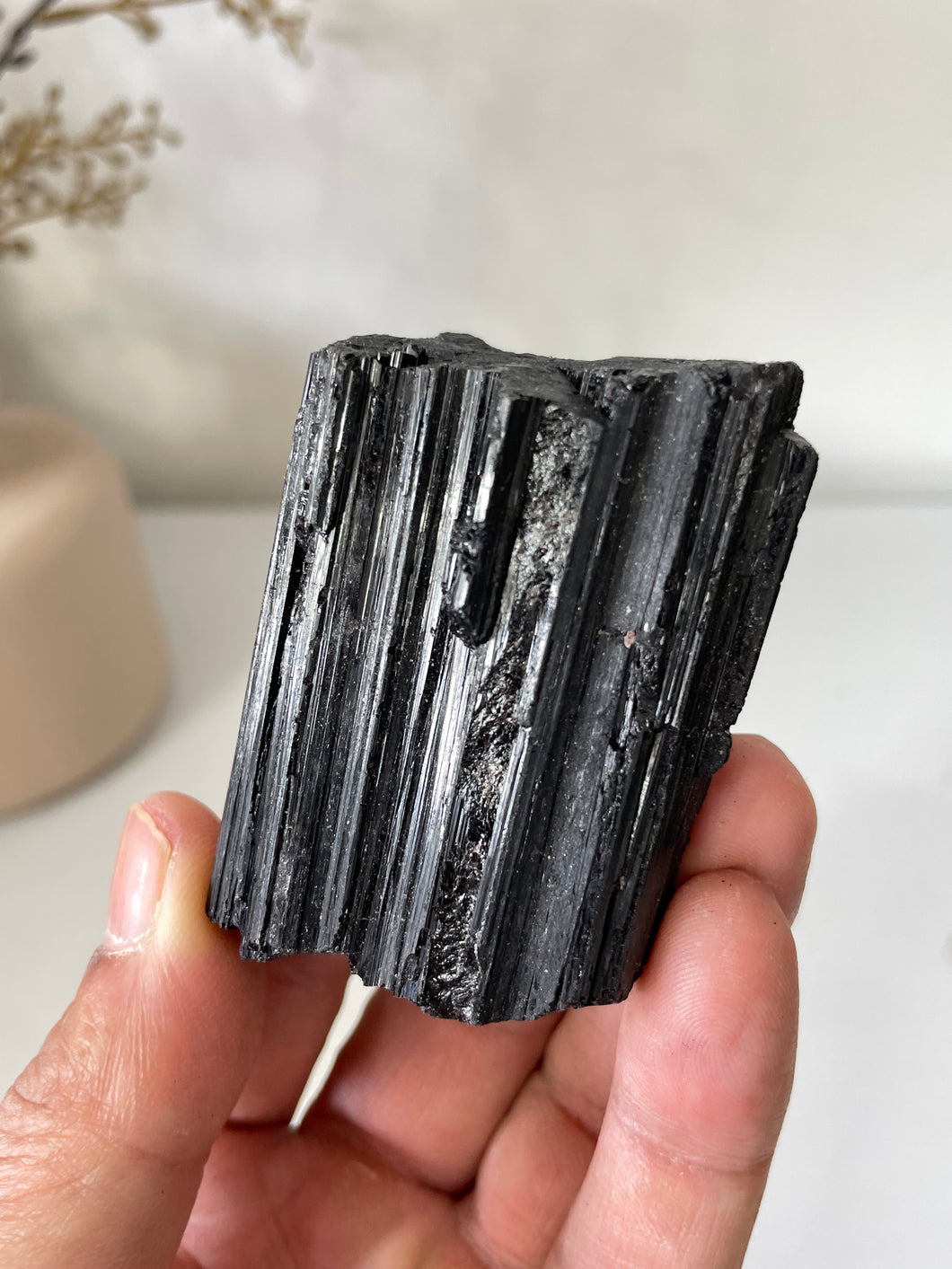 Black Tourmaline Raw High Grade RC015