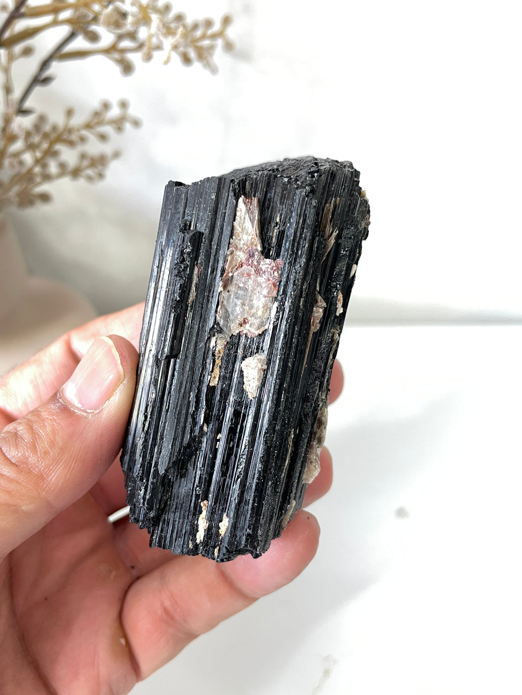 Black Tourmaline Raw High Grade RC007