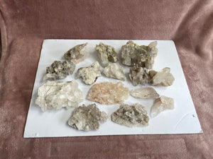 Bulk Lot Himalayan quartz clusters pack of 14, K266