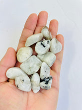 Load image into Gallery viewer, Moonstone tumbled stone crystal/ mineral x 1 TB022
