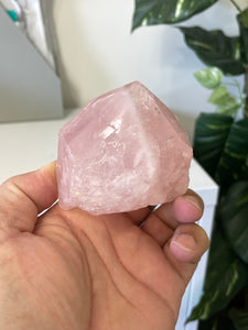 Rose Quartz Crystal Point Free Standing T948