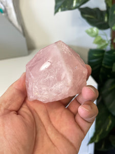 Rose Quartz Crystal Point Free Standing T948