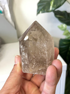 Smoky Quartz Crystal Point Free Standing T963