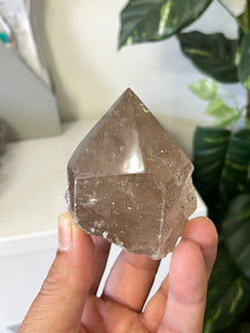 Smoky Quartz Crystal Point Free Standing T964