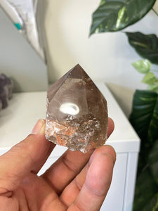 Smoky Quartz Crystal Point Free Standing T960