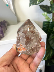 Smoky Quartz Crystal Point Free Standing T967