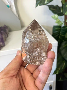 Smoky Quartz Crystal Point Free Standing T967